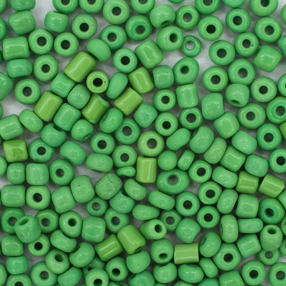 Бисер непрозрачный, цвет 47 светло-зелёный | Astra&Craft