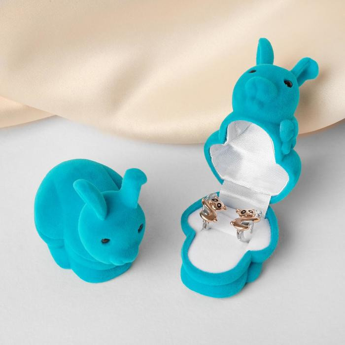 Футляр под серьги или кольцо «Зайчик»