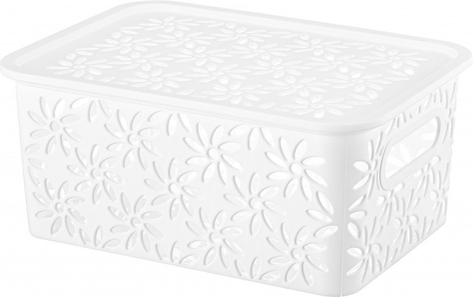 Корзинка с крышкой | Ромашки | El Casa