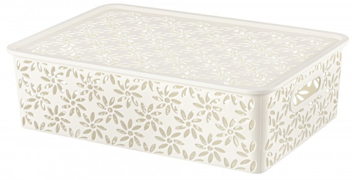 Корзинка с крышкой | Ромашки | El Casa