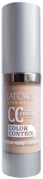 СС-крем для лица «Color control», оттенок 2 Бежевый | L’atuage Cosmetic