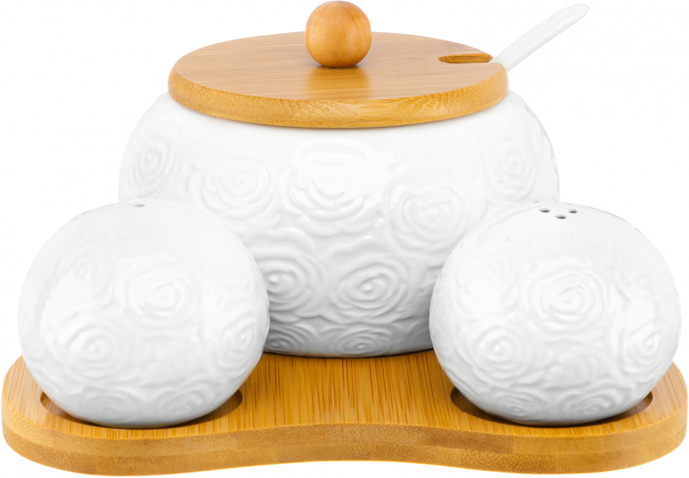 Сахарница с набором для специй «Розы» | Розы | Elan Gallery