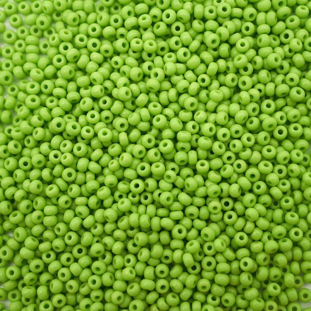 Бисер непрозрачный, цвет 53310 салатовый | Solgel | Preciosa