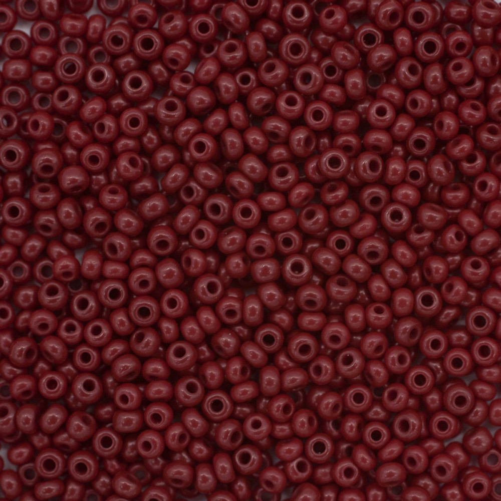 Бисер непрозрачный, цвет 93310 бордовый | Solgel | Preciosa