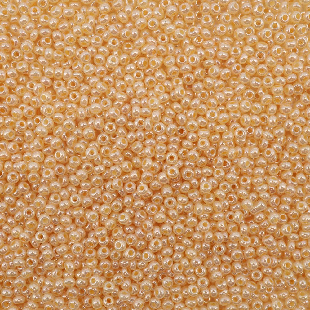 Бисер жемчужный кремовый, цвет 47112 светло-бежевый | Preciosa