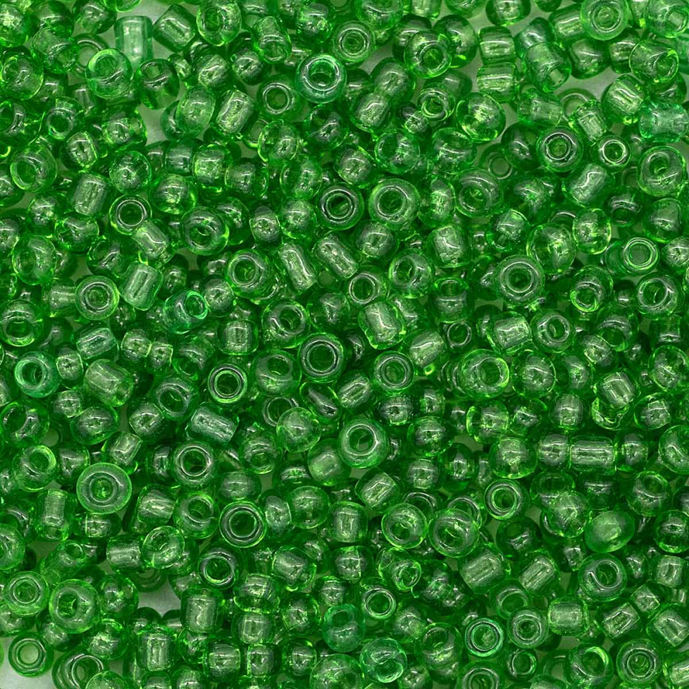 Бисер прозрачный, цвет 7 светло-зеленый | Astra&Craft