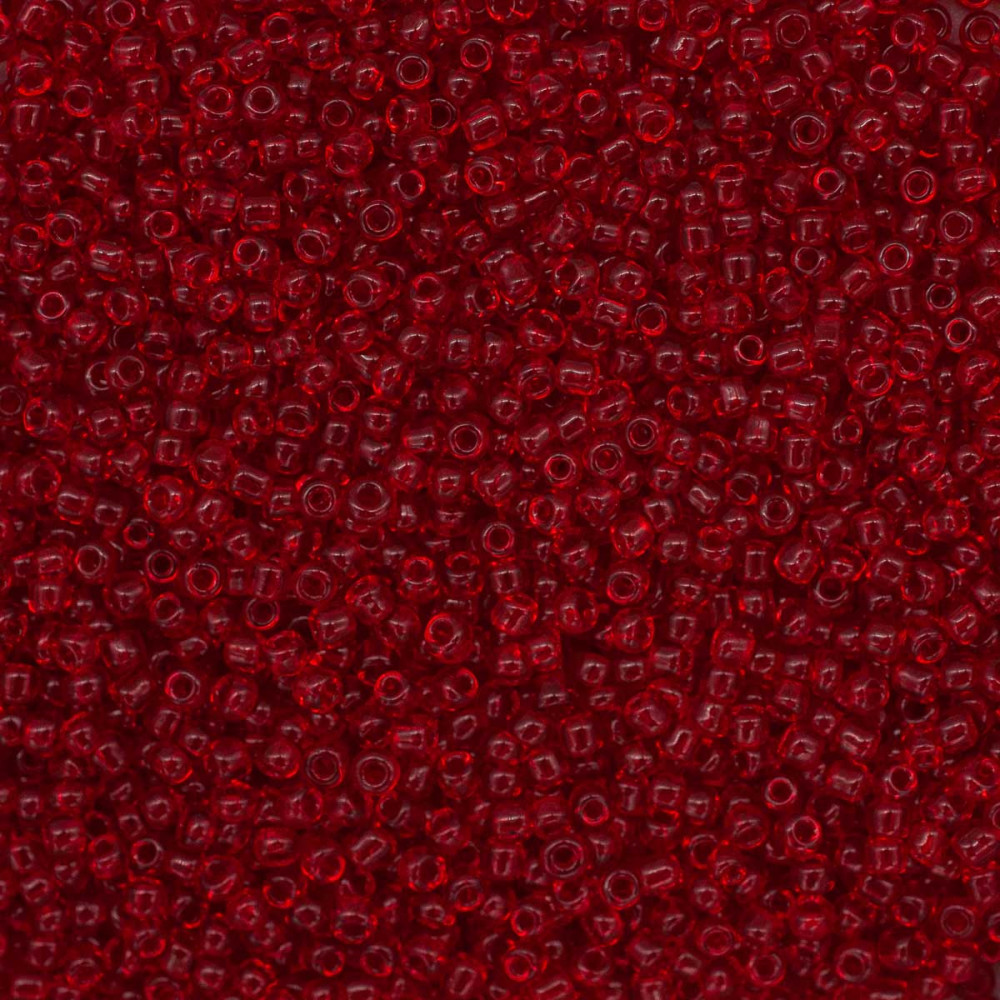 Бисер прозрачный, цвет 25 красный | Astra&Craft