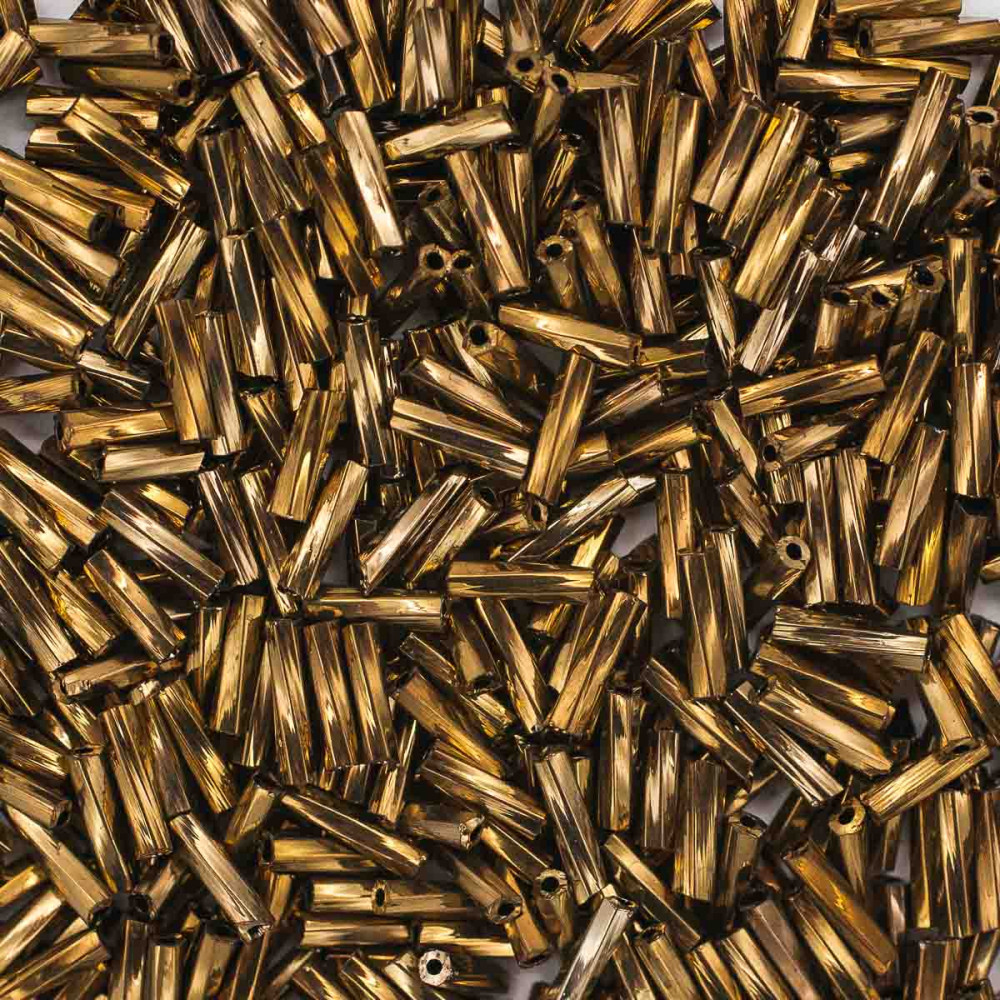 Стеклярус крученый, цвет М-222Т коричневый | Astra&Craft