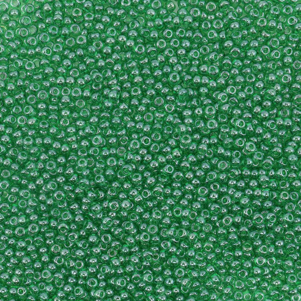 Бисер прозрачный блестящий, цвет 56100 светло-зеленый | Preciosa