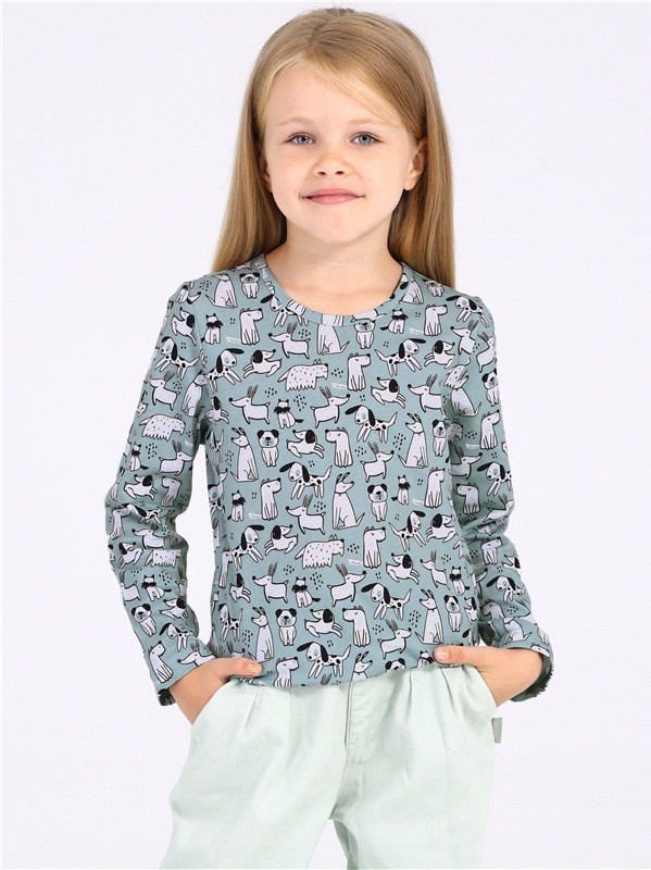 Лонгслив для девочек | Прогулка | Апрель