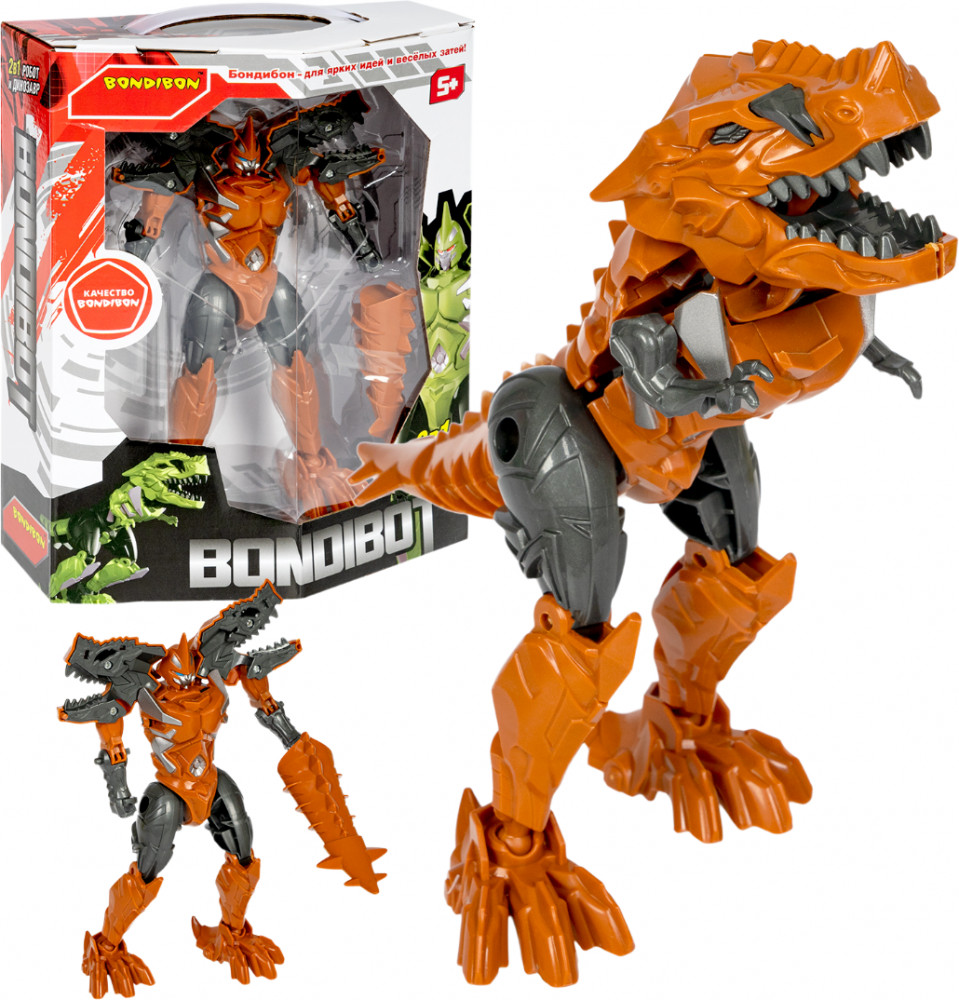 Трансформер «Робот-динозавр тираннозавр» | Bondibot | Bondibon