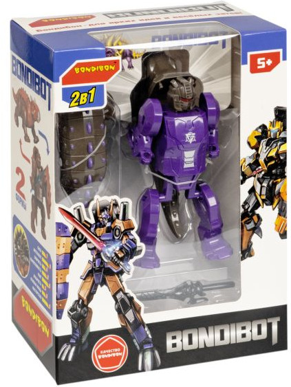 Трансформер «Робот-динозавр трицератопс» | Bondibot | Bondibon