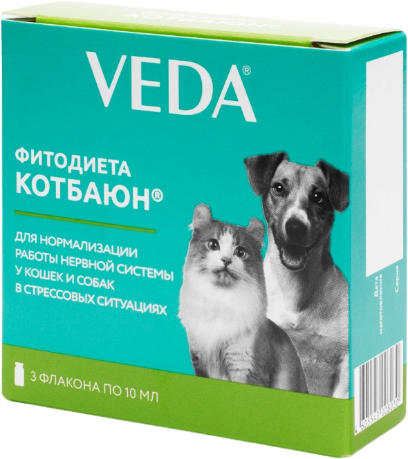 Настой для коррекции поведения собак и кошек «Кот Баюн» | Веда