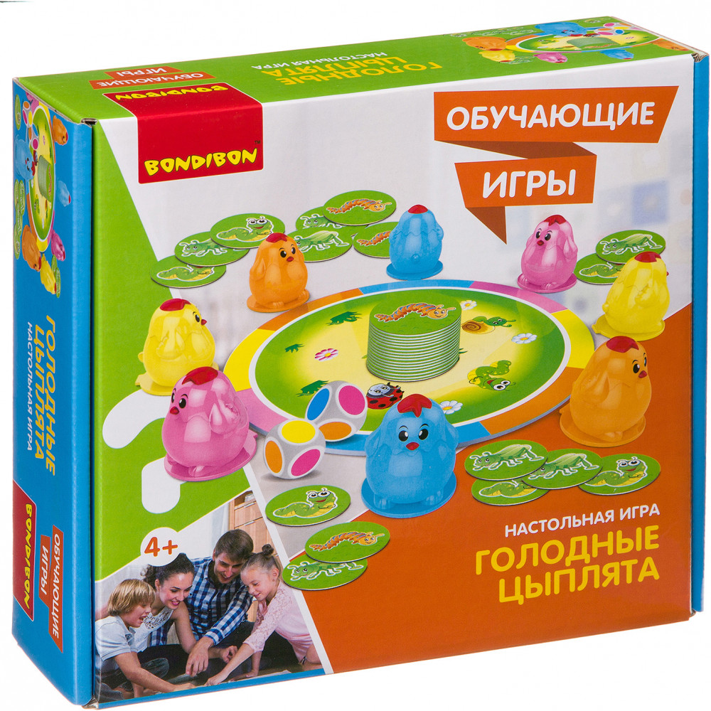 Игра настольная «Голодные цыплята» | Обучающие игры | Bondibon