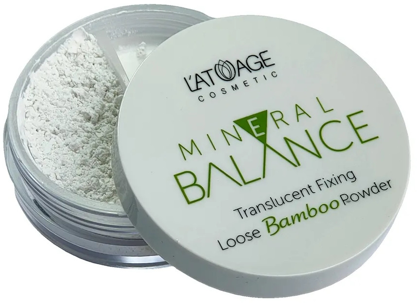 Пудра минеральная бамбуковая «Translucent Fixing Loose Bamboo Powder» | Mineral Balance | L’atuage Cosmetic