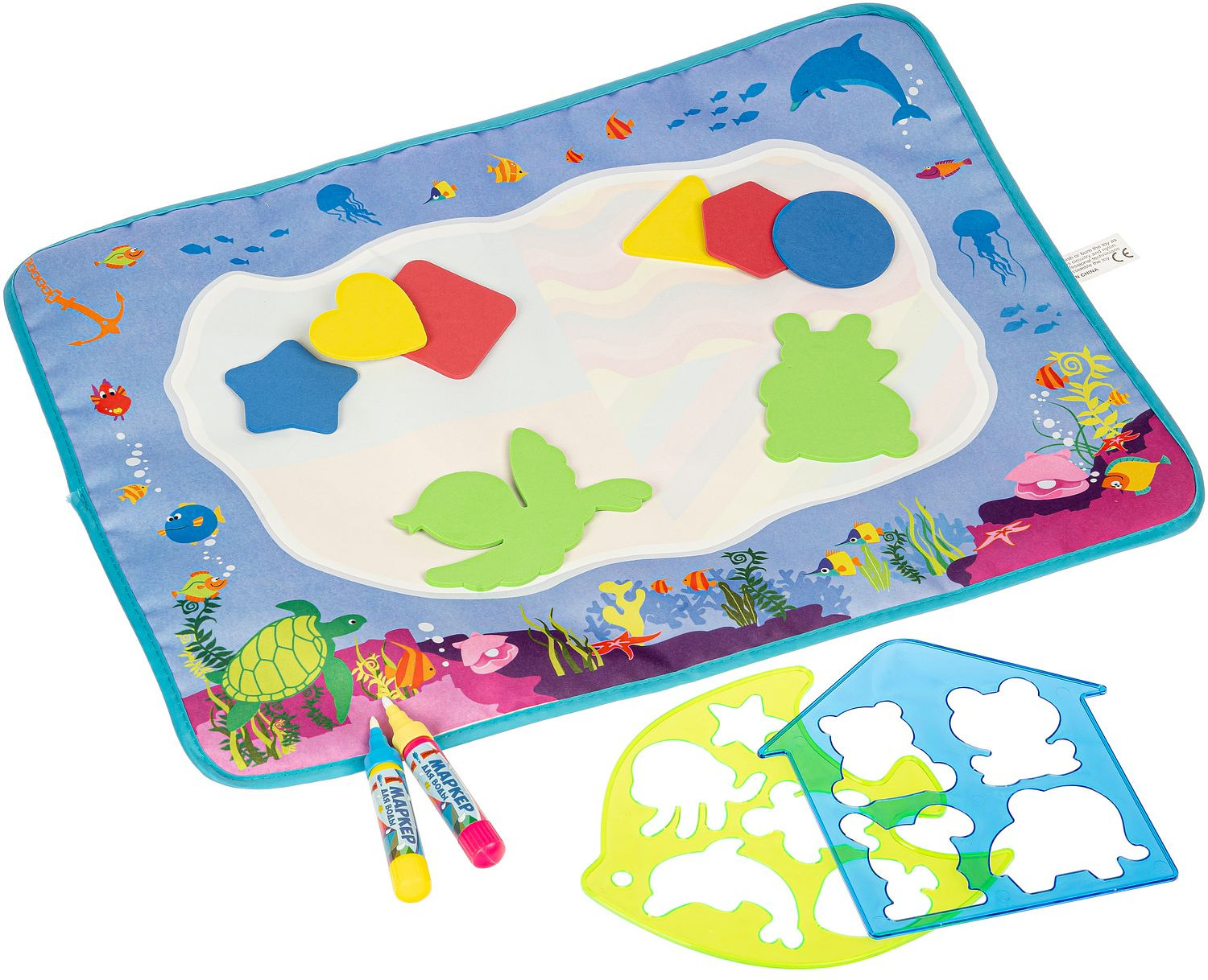 Коврик для рисования водой «Подводный мир» | Baby You | Bondibon