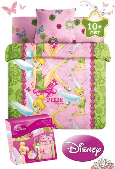 Детский комплект постельного белья «Disney Тeenager» (1,5 спальное, бязь, 1 наволочка 70х70) розовый | Disney Тeenager | ТДЛ Текстиль