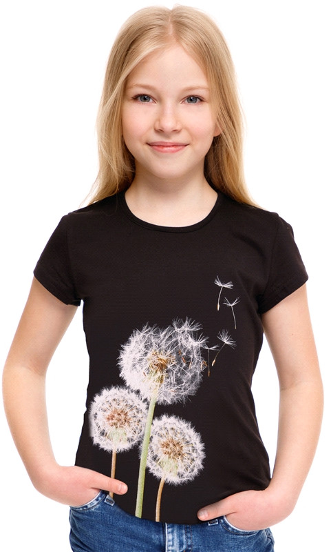 Футболка для девочек | Дизайнерский принт | Апрель