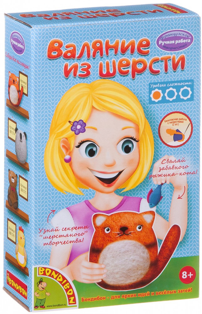 Валяние из шерсти «Котейка» | Bondibon