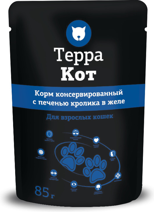 Корм для взрослых кошек с печенью кролика | Терра