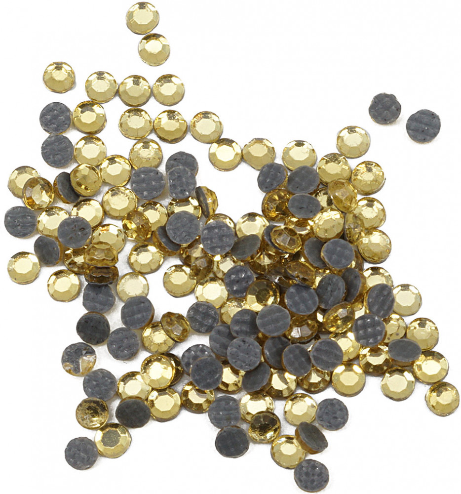 Стразы термоклеевые прозрачные, цвет 124 светло-желтый | Айрис