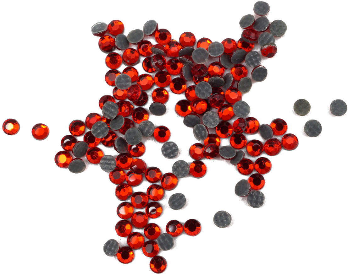 Стразы термоклеевые прозрачные, цвет 106 красный | Айрис