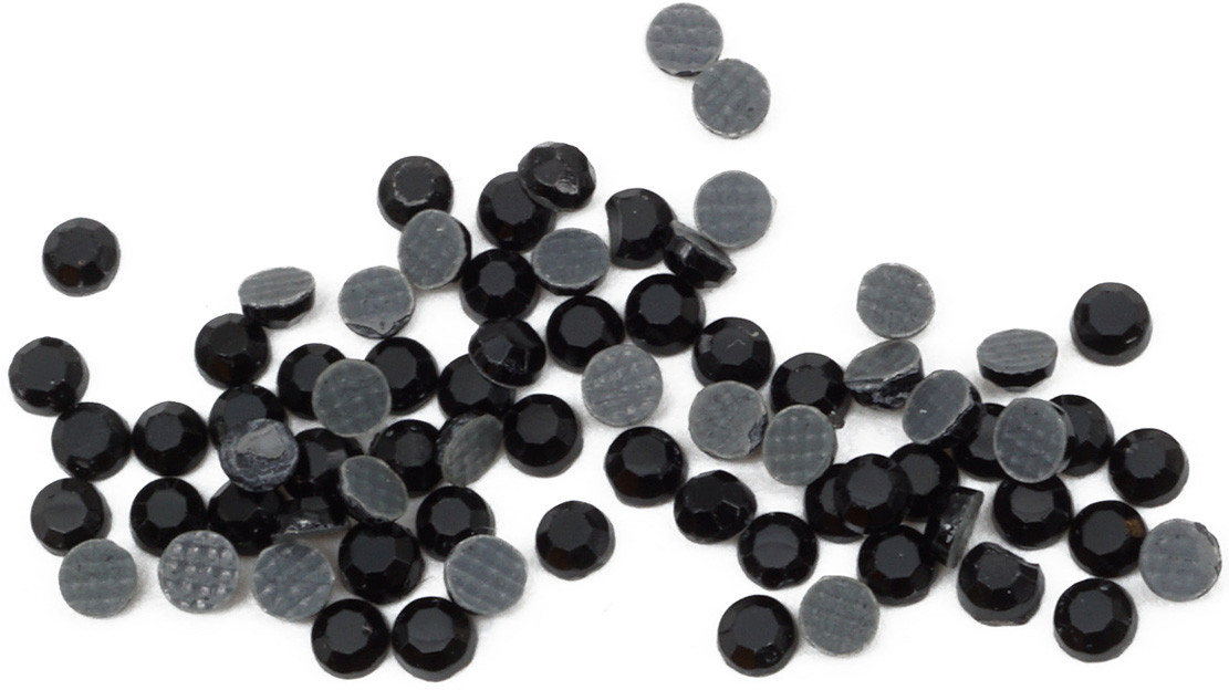Стразы термоклеевые непрозрачные, цвет 102 черный | Айрис