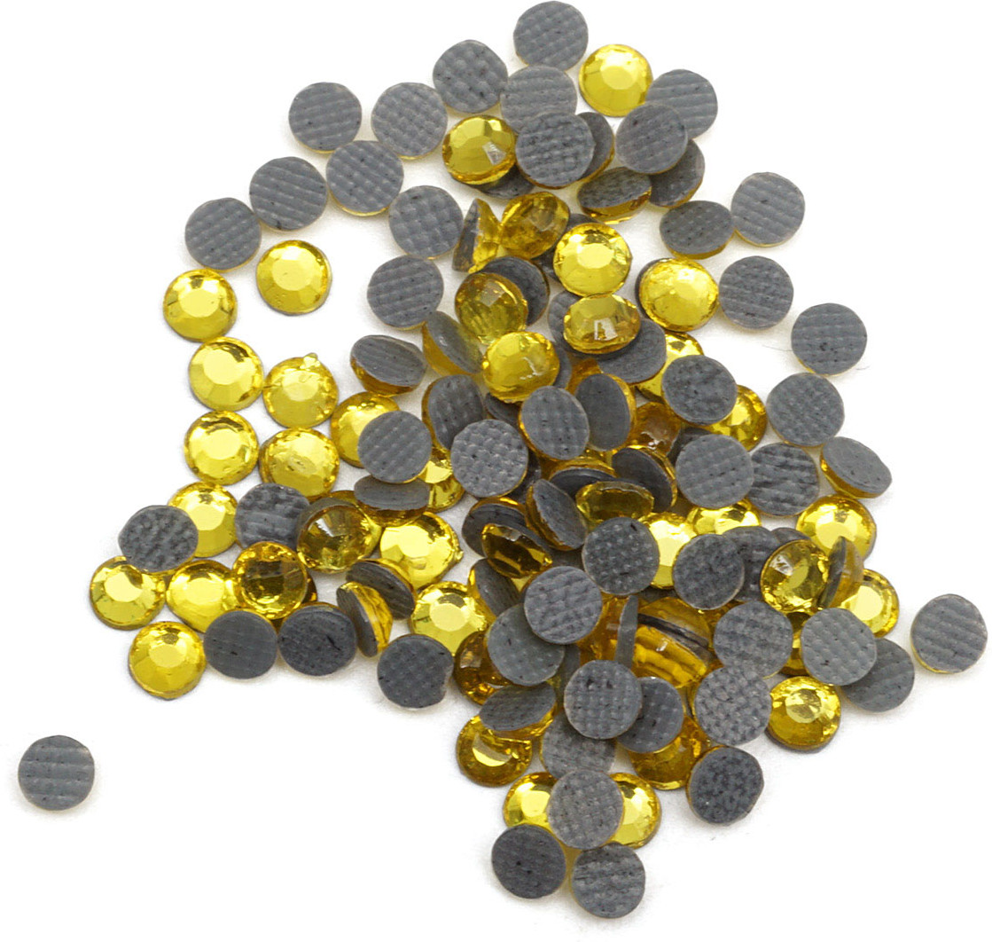 Стразы термоклеевые прозрачные, цвет 108 желтый | Айрис