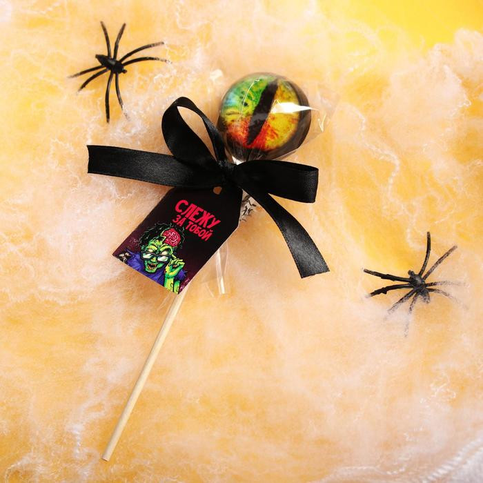 Леденец-глаз на палочке со вкусом лимона «Слежу за тобой» | Хэллоуин | Фабрика счастья
