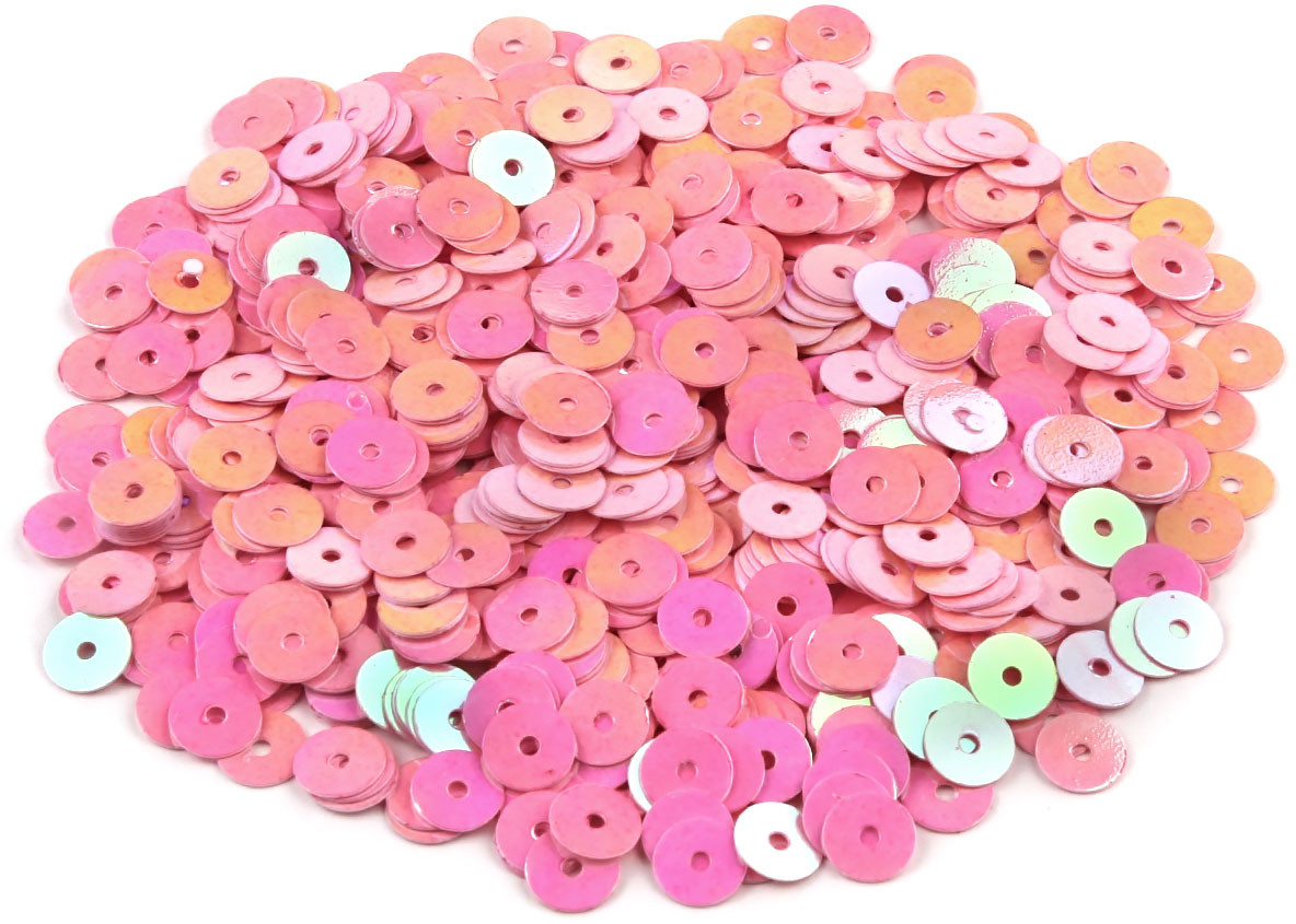 Пайетки плоские, цвет 30 розовый голограмма | Astra&Craft