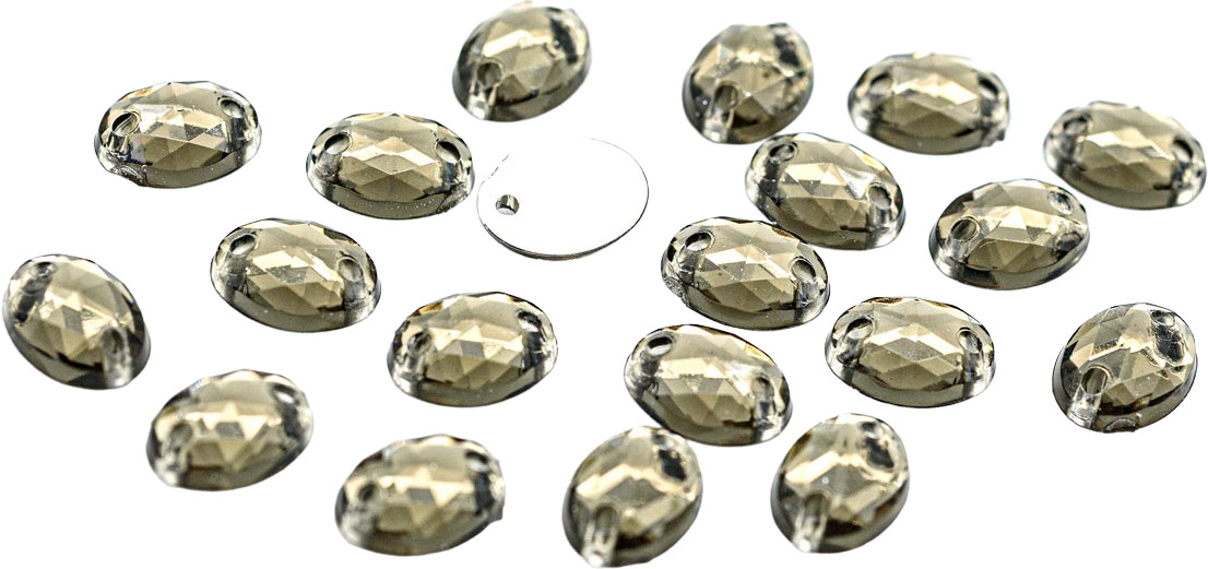 Стразы акриловые пришивные, цвет 23 темно-серый | Astra&Craft