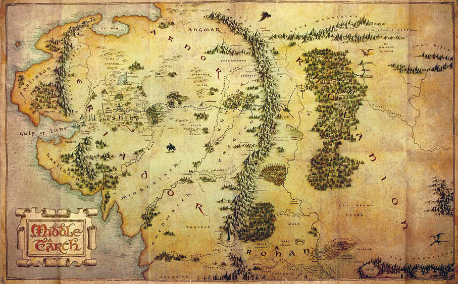 Кардхолдер «Хоббит. Карта Средиземья» | Вселенная The Lord of the Rings/Властелин колец