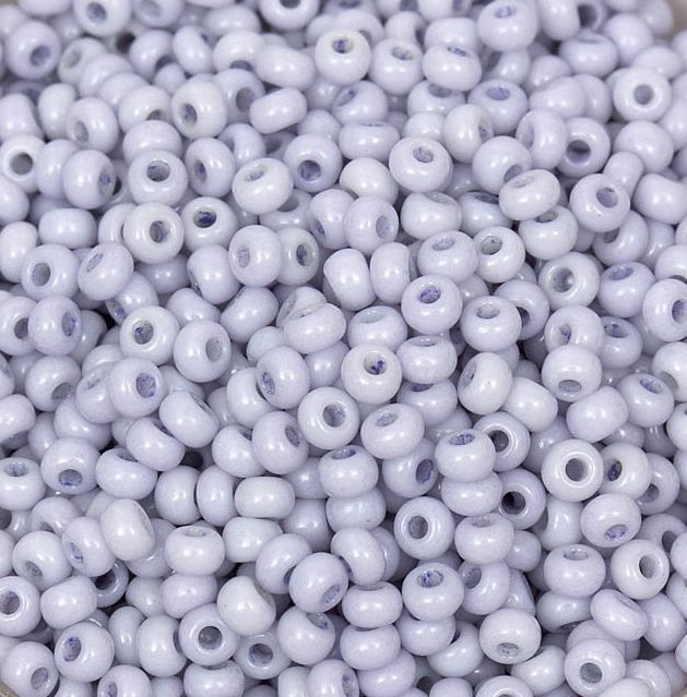 Бисер непрозрачный, цвет 03121 бледный сиреневый | Solgel | Preciosa