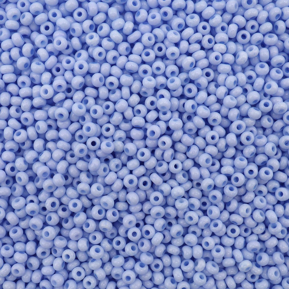 Бисер непрозрачный, цвет 03131 светлый лилово-голубой | Solgel | Preciosa