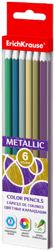 Набор карандашей цветных «Metallic» | Inspiration | Erich Krause