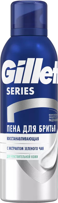 Пена для бритья восстанавливающая с экстрактом зеленого чая | Series | Gillette