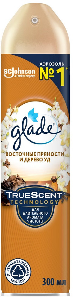 Освежитель воздуха «Восточные пряности и дерево уд» | TrueScent Technology | Glade