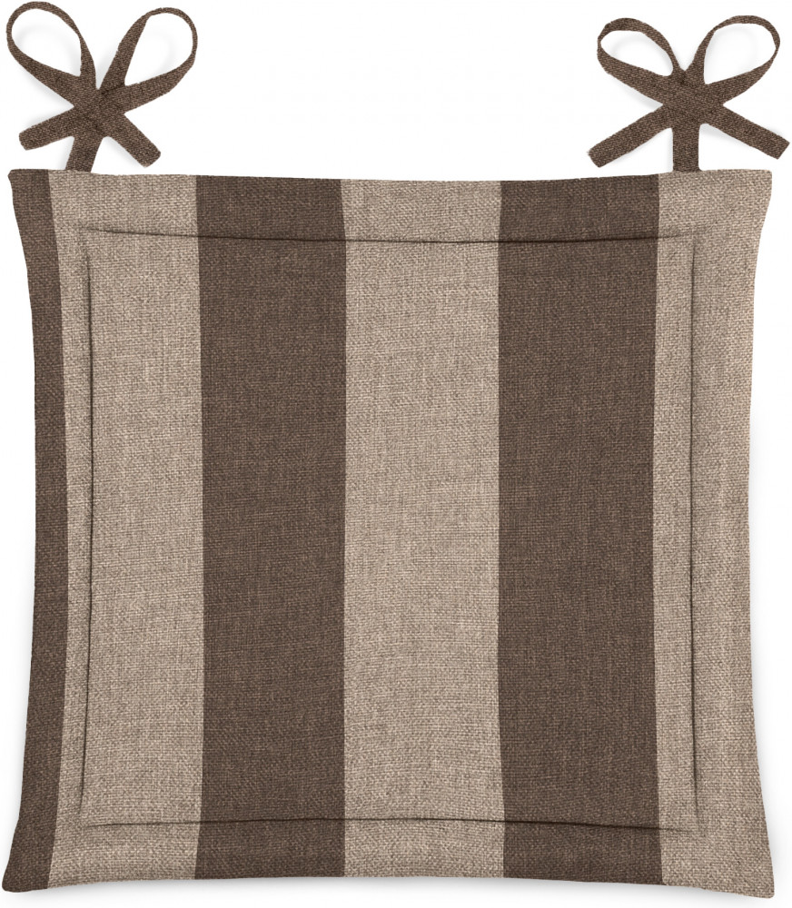 Подушка на стул с завязками | Зебра-капучино | Волшебная ночь