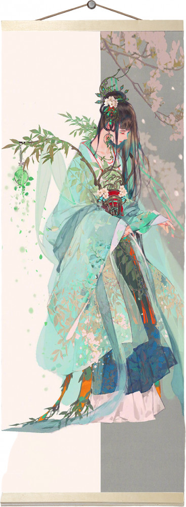 Картина по номерам «Панно. Девушка в кимоно» | Molly