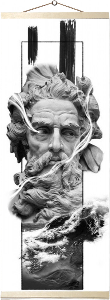 Картина по номерам «Панно. Посейдон» | Molly