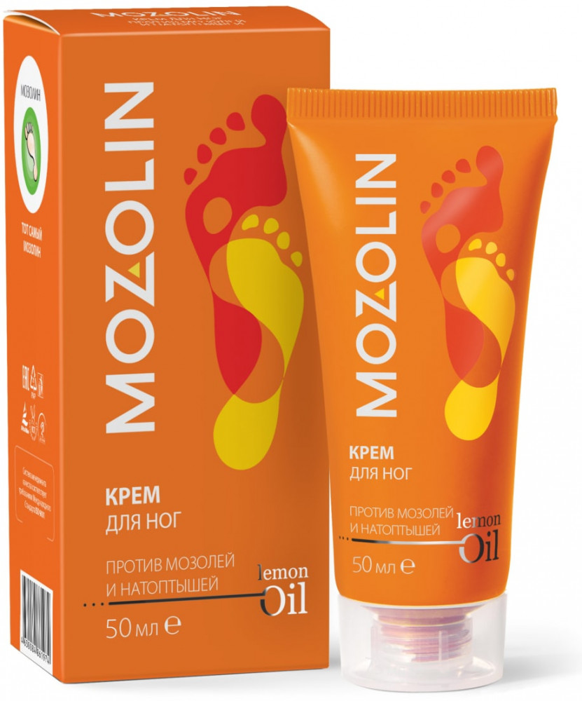Крем для ног размягчающий против мозолей и натоптышей | Мозолин | Две линии