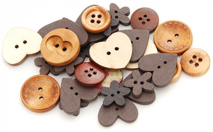 Пуговицы декоративные «Ассорти №5» | Белоснежка