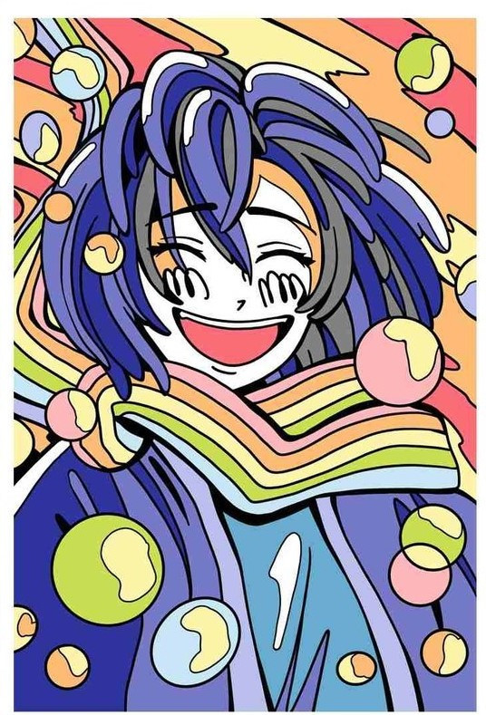 Картина по номерам «Цветное счастье» | Lori