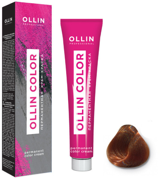 Крем-краска для волос перманентная, оттенок 9/43 Блондин медно-золотистый | Ollin Color | Ollin Professional