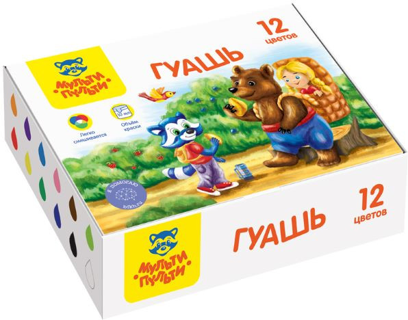 Гуашь | Приключения Енота | Мульти-Пульти