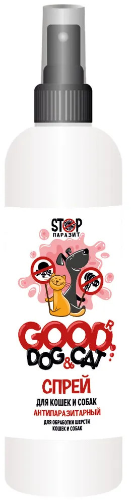 Спрей антипаразитарный для кошек и собак | Good Dog & Сat