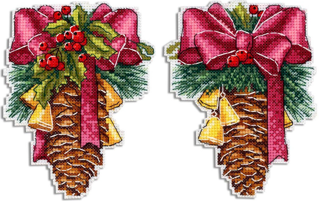 Набор для вышивания «Новогодняя шишка» | М.П. Студия