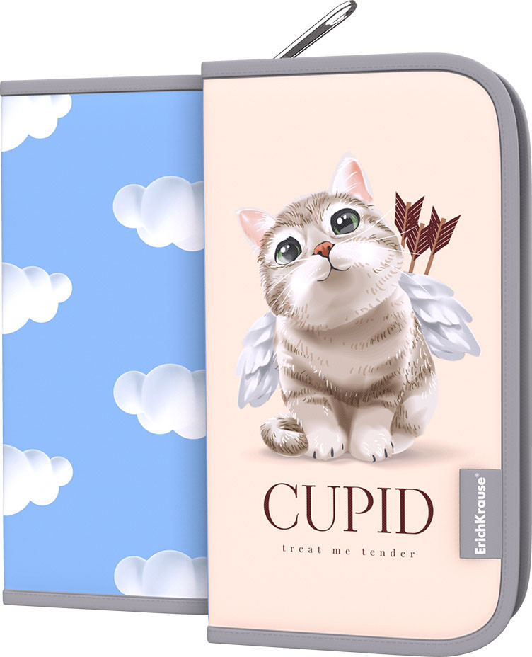 Пенал-книжка с наполнением | Cupids | Erich Krause