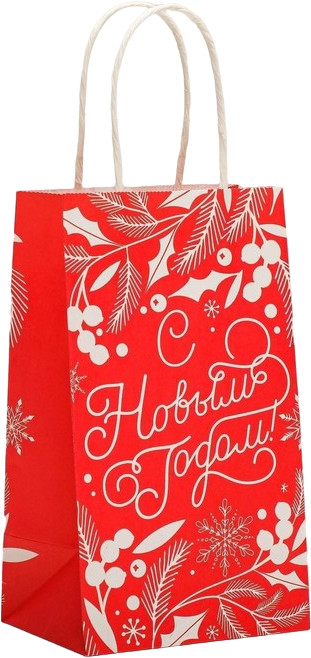 Пакет подарочный «С Новым годом!» | С Новым годом! | Дарите Счастье