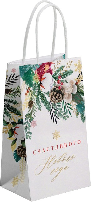 Пакет подарочный «Счастье» | Новогодняя ботаника | Дарите Счастье